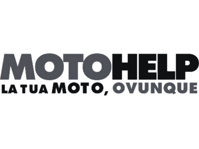 logo motohelp bianco e nero